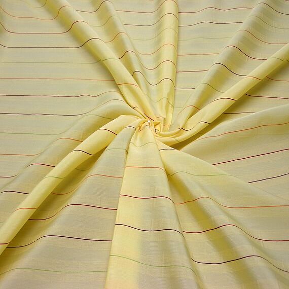 Vytkávané jemné proužky II žlutá