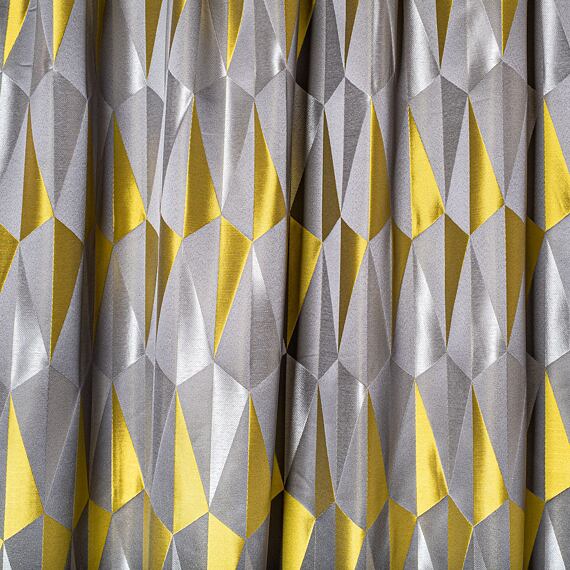 Vzorovaný závěs šedo-zelený