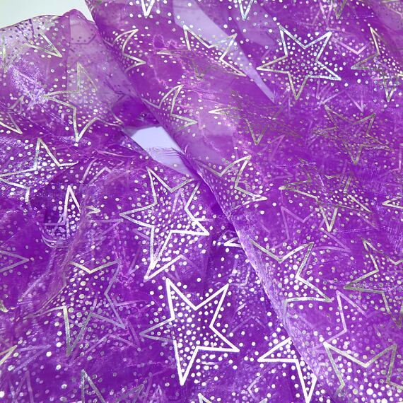 Vánoční organza - fialová