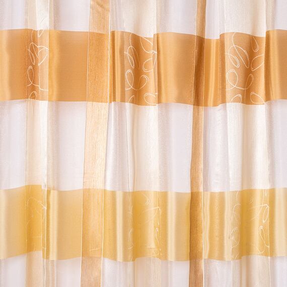 Poloprůsvitný závěs žlutý