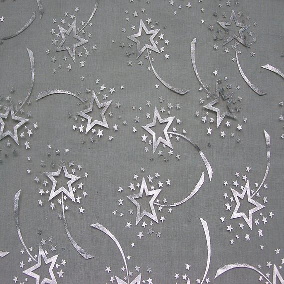 Vánoční organza - oboustranná - zelená