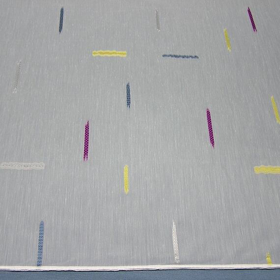 Voál čárky žluto-fialové