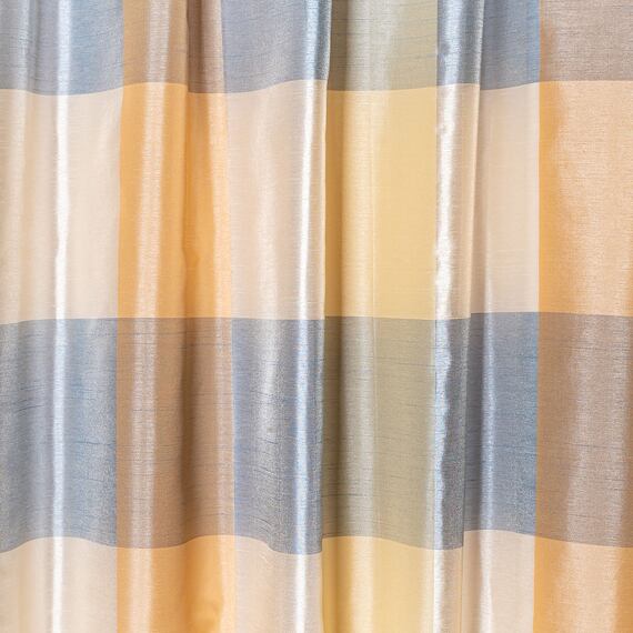 Závěs béžovo-modrý