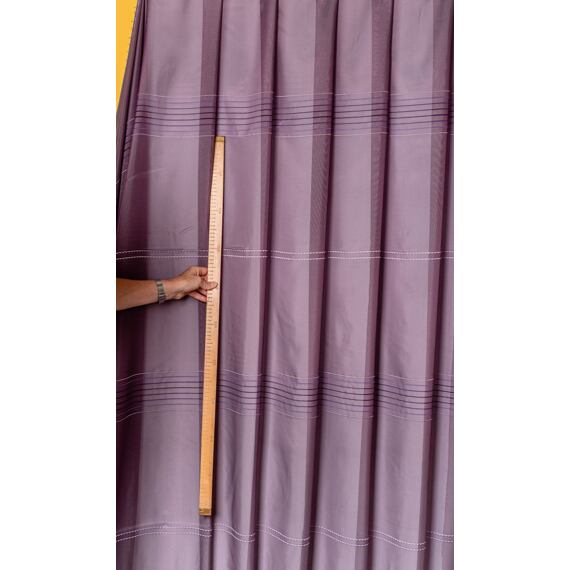 Voál fialový s proužky